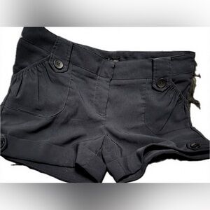 Elegant Black Women's Cargo Shorts